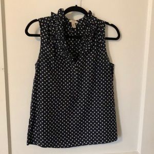 Navy Polka Dot Top from J Crew